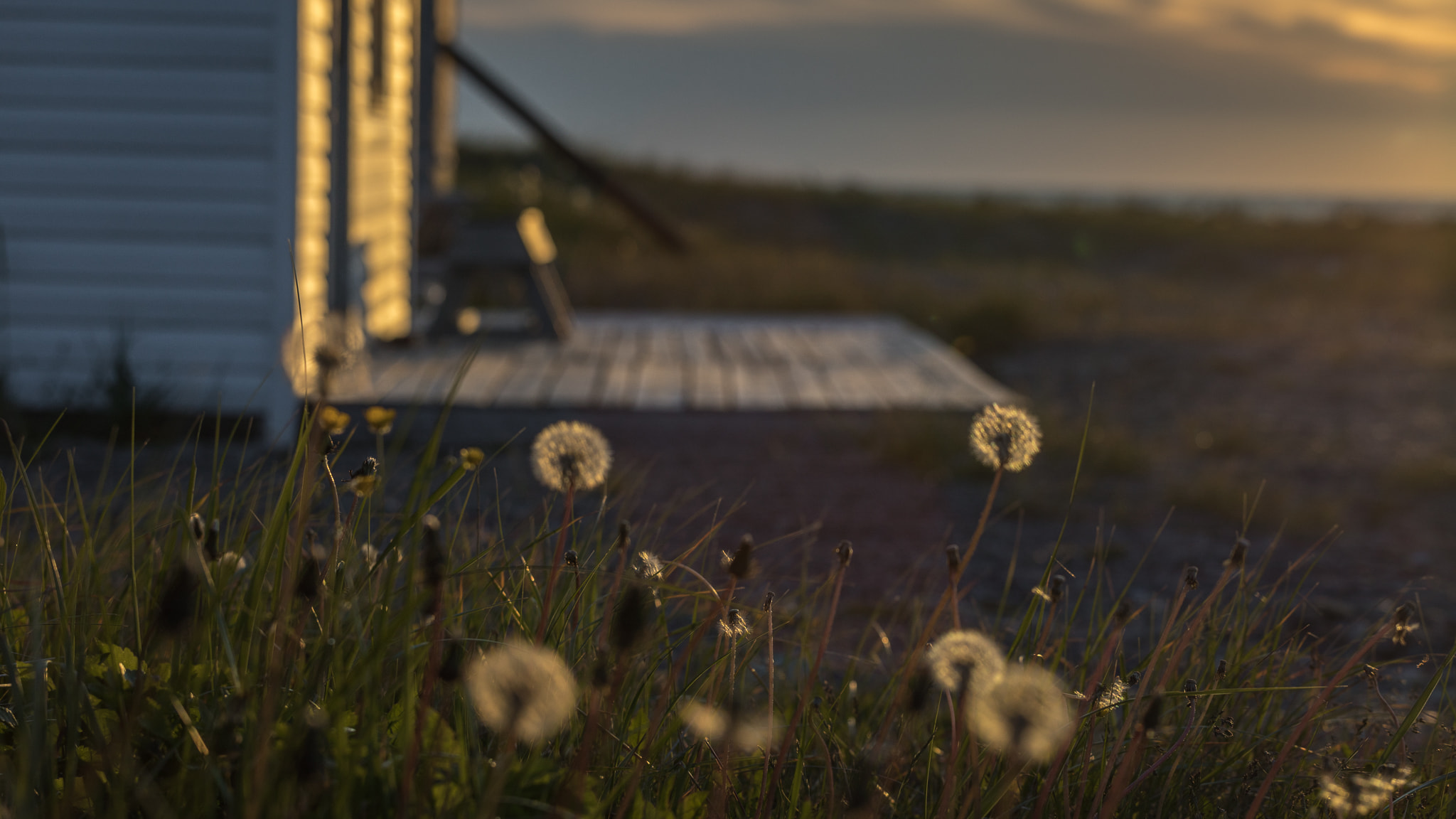 Evening light on a porch in St. Paul's